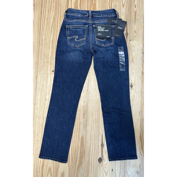 Silver Jeans Suki Mid Rise Straight Leg Jeans Medium Wash size 24x27 New W Tags. - Picture 10 of 15
